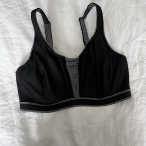 Prima Donna Black Sports Bra with Gray Accents